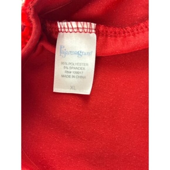 Vintage Velour PajamaGram Womens Red Pajama Set XL - Picture 4 of 8